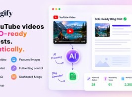 Vlogify – AI YouTube to Blog Post Generator for WordPress