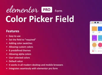 Color Field for Elementor form