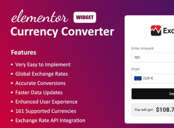 Currency Converter Widget for Elementor