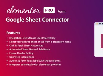 Google Sheet Connector For Elementor Forms
