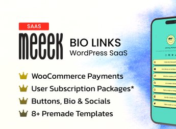 Meeek – Link in Bio SaaS (WordPress)