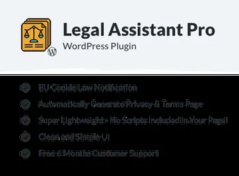 Legal Assistant Pro – EU Cookie Law, Terms & Privacy Generator