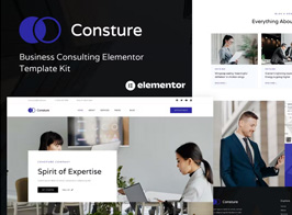 Consture – Business Consulting Elementor Template Kit