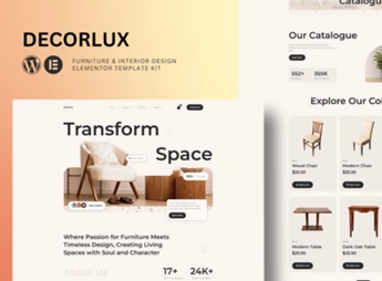 Decorlux – Interior Design Elementor Template Kit