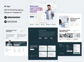Algo – SEO & Marketing Agency Elementor Template Kit