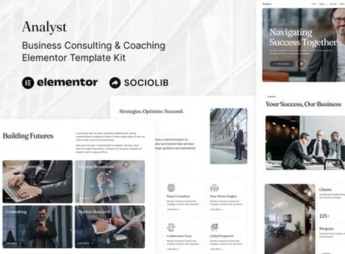 Analyst – Business Consulting & Coaching Elementor Template Kit