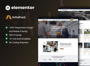 ArthaFund – Finance & Investment Elementor Template Kit