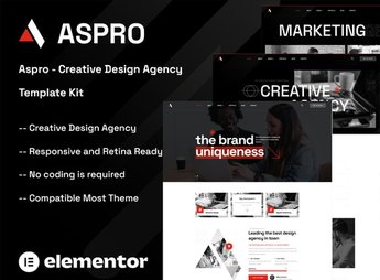 Aspro – Creative Design Agency Elementor Template Kit