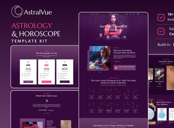 AstralVue – Astrology & Horoscope Elementor Template Kit