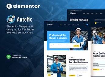 Autofix – Car Repair & Auto Services Elementor Template Kit