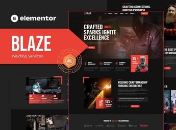 Blaze – Welding Services Elementor Template Kit
