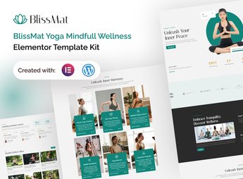 BlissMat – Yoga & Mindfull Wellness Elementor Template Kit