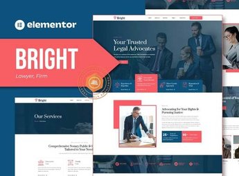 Bright – Lawyer and Firm Elementor Template Kit