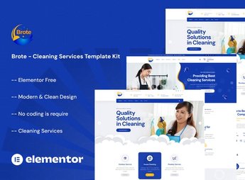 Brote – Cleaning Services Elementor Template Kit