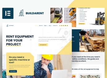 Buildarent – Rent Construction Equipment Elementor Pro Template Kit