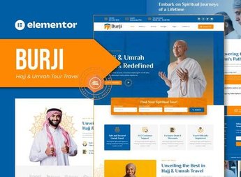Burji – Hajj & Umrah Tour Travel Elementor Template Kit