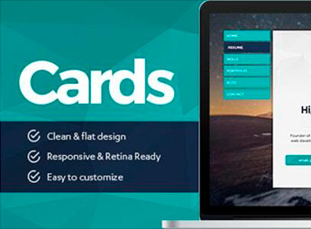 Cards – Resume & Portfolio WordPress Theme
