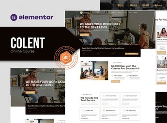 Colent – Online Course Elementor Template Kit