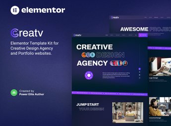 Creatv – Creative Design Agency Elementor Template Kit