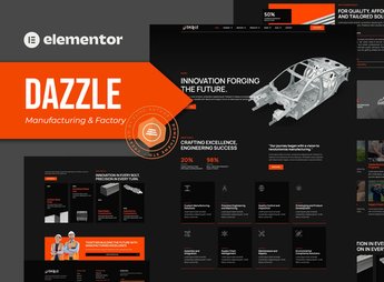 Dazzle – Manufacturing & Factory Elementor Pro template Kit