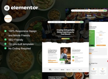 Delecta – Catering Service & Restaurant Elementor Template Kit