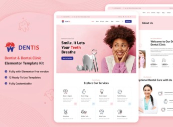 Dentis – Dentist & Dental Clinic Elementor Template Kit
