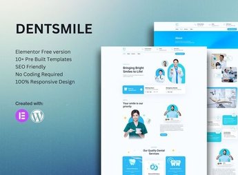 Dentsmile – Dentist & Dental Clinic Elementor Template Kit