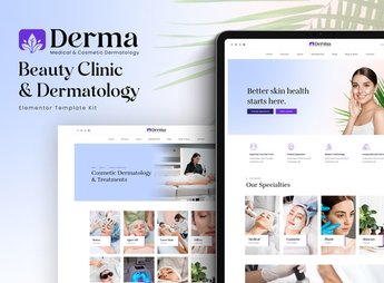 Derma – Beauty Clinic & Dermatology Elementor Template Kit