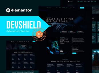Devshield – Cybersecurity Services Elementor Pro Template Kit