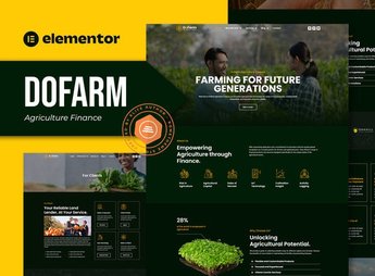 Dofarm – Agriculture Finance Elementor Pro Template Kit