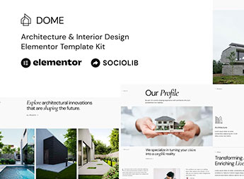 Dome – Architecture & Interior Design Elementor Template Kit