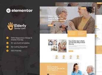 Elderly – Senior Care Services Elementor Template Kit