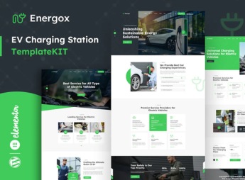 Energox – EV Charging Station Elementor Template Kit