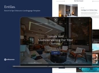 Entilas — Resort & Spa Unbounce Landingpage Template