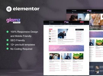 Glamz – News & Magazine Elementor Template Kit