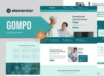 Gompo – Nursing Home Elementor Template Kit