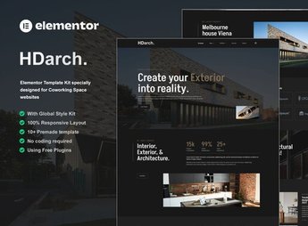 HDarch – Architecture & Interior Elementor Template Kit