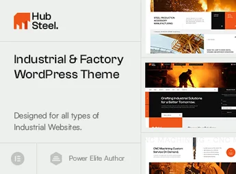 Hubsteel – Industrial & Factory WordPress Theme