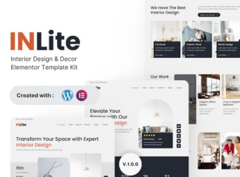 Inlite – Interior Design & Decor Elementor Template Kit