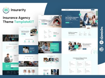 Insurerity – Insurance Agency Elementor Template Kit