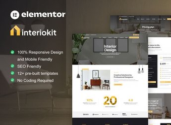 Interiokit – Interior Design & Architecture Elementor Template Kit