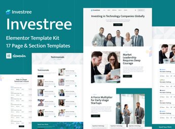 Investree – Venture Capital & Angel Investor Elementor Pro Template Kit