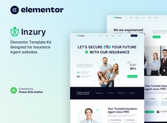 Inzury – Insurance Agent & Consulting Elementor Template Kit