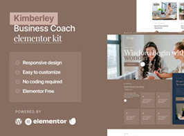 Kimberley – Business Coach Elementor Template Kit