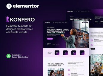 Konfero – Conference & Event Elementor Template Kit
