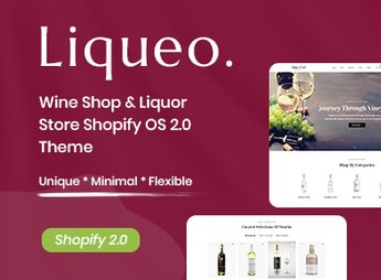 Liqueo – Wine Shop & Liquor Store Shopify OS 2.0 Theme