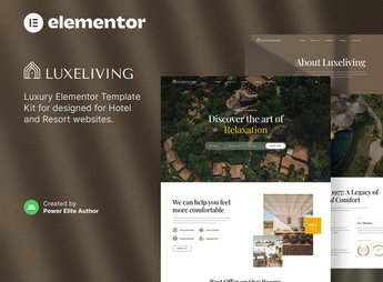Luxeliving – Luxury Resort & Hotel Elementor Template Kit