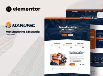 Manufec – Manufacturing & Industrial Elementor Template Kit
