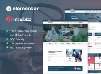 MindBizz – Business Consulting Elementor Pro Template Kit