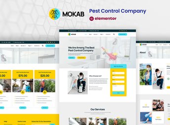 Mokab – Pest Control Services Elementor Pro Template Kit